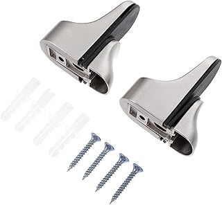 TEHAUX 2pcs Partition Shelf Clamps Heavy Duty Brackets Wood Shelves Glass Shelf Clamps Heavy Duty Glass Door Clamp Fish Mouth Glass Clip Clamp Practical Glass Clamp Panel Clip Glass Clips