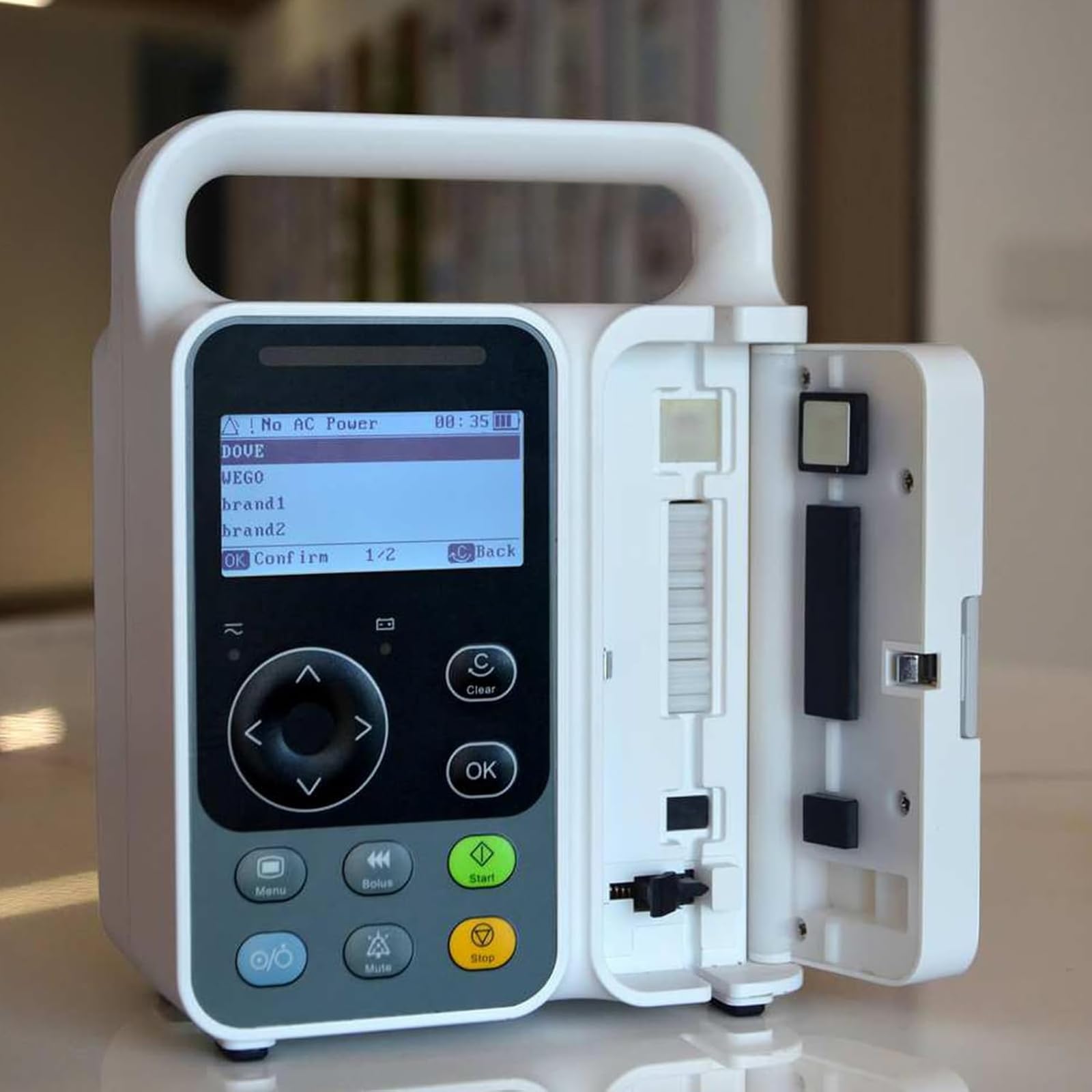 Pompa Di Infusione Automatica, Pompa Per Infusione Ad Alta Precisione Con Display LCD Da 3 Pollici, Infusione IV Ad Alta Precisione E Regolabile Con Allarme, Calibrazione, Per Ospedale, Clinica