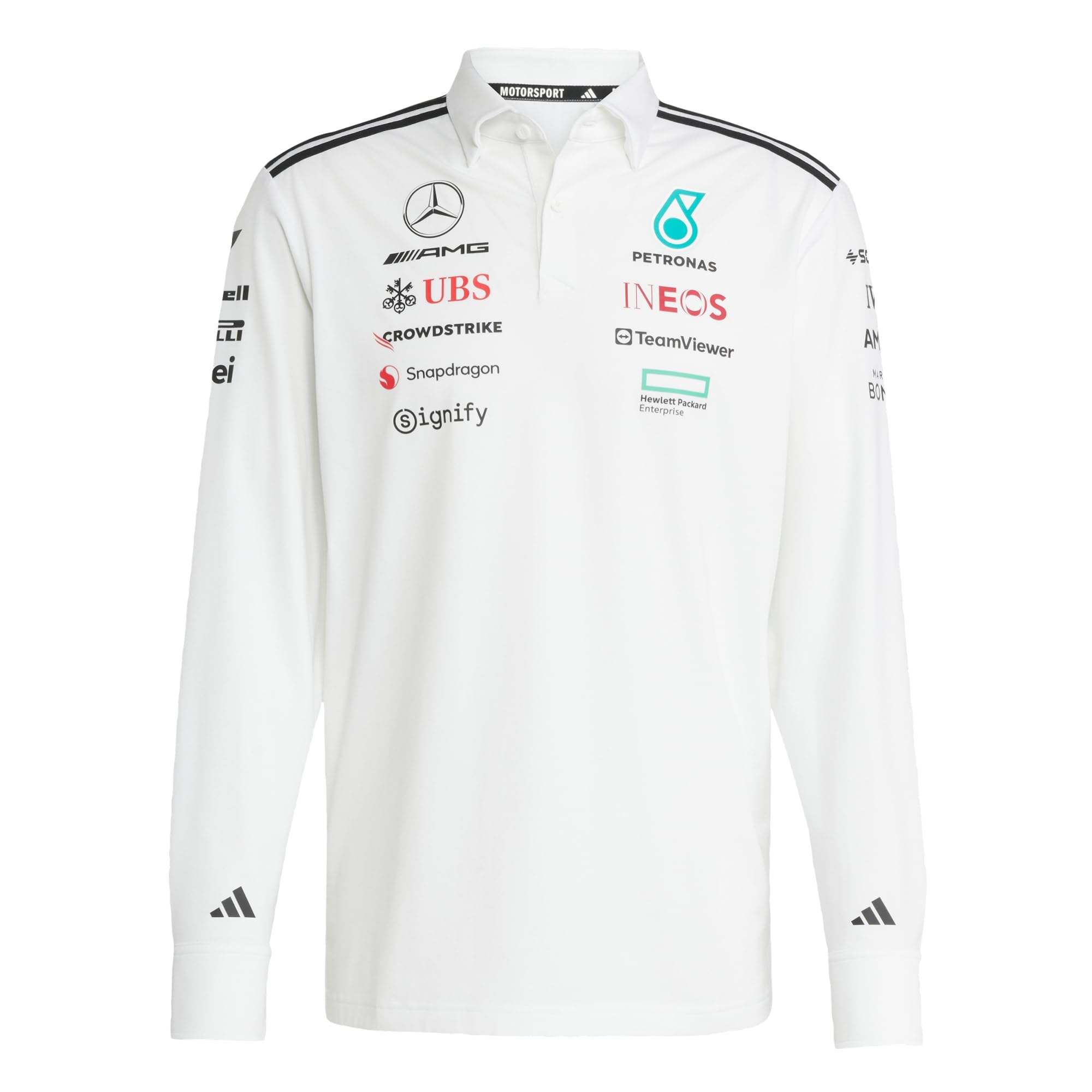 adidas KOSZULA POLO Z DŁUGIM RĘKAWEM Mężczyźni MERCEDES - AMG PETRONAS FORMULA ONE TEAM TEAM POLO LONG SLEEVE MEN (1 w zestawie)