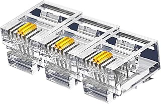 VIVOCH 100 Pcs RJ11 6P2C Telephone Connectors, RJ11 6P2C Telephone Modular Plugs