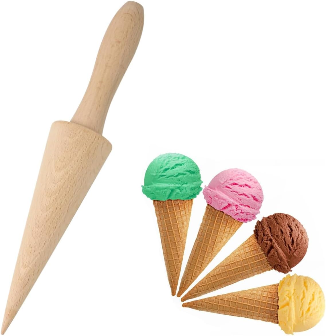 Cone Maker, Ice Cream Cone Maker Mold, Homemade Ice Cream Dessert Tool for Family Baking Activities, Professional Baking Equipment with Reusable Design