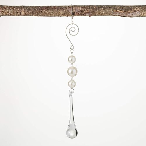 Miniatura 2 de Sullivans Adorno de gota de perlas - Hogar para las vacaciones - Adornos para árbol de Navidad - Adorno colgante - Adorno de perlas