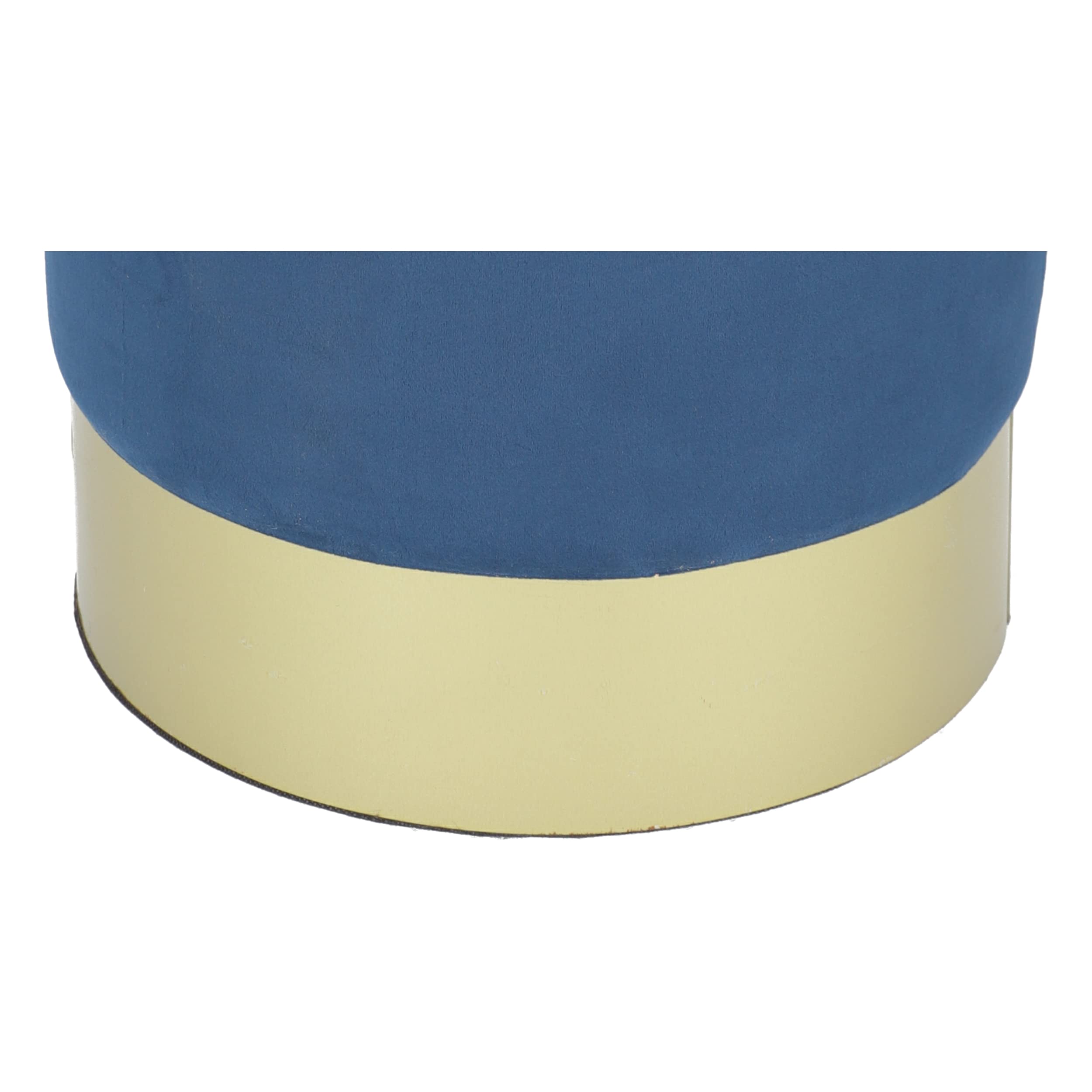 Pouf Contenitore Rotondo Glamour Blu
