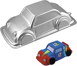 Forma de bolo de carro - Forma de bolo de aniversário 3D para crianças, meninos, aniversário, carro, molde de alumínio fofo