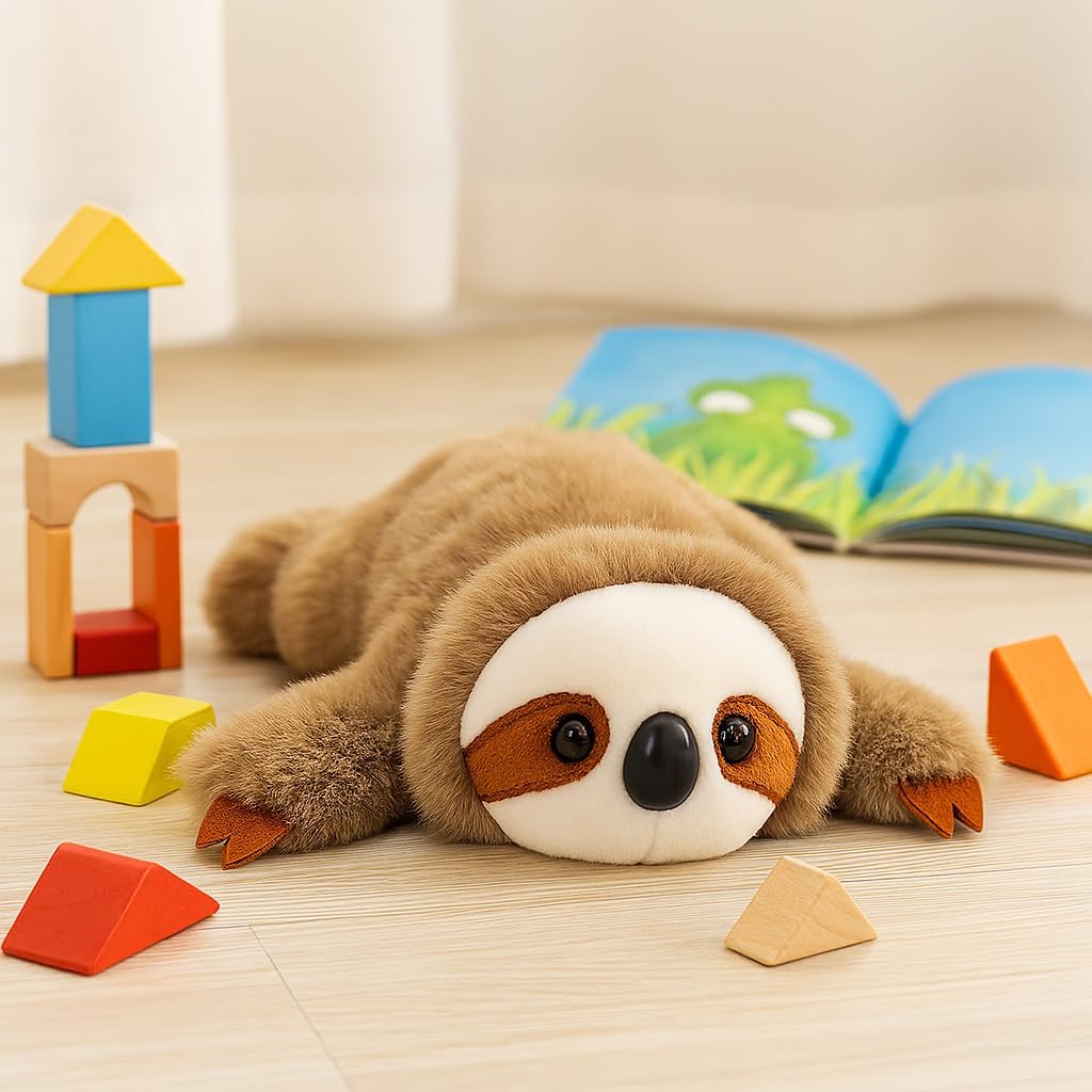 Adorable Sloth Stuffed Animal Soft Plush Sloth Plush Toy Cute Birthday Gifts for Kids Adults