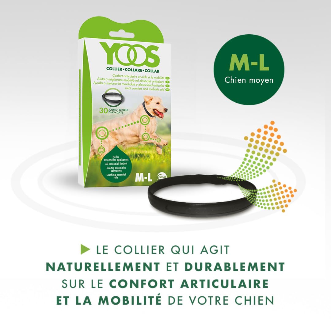 Ceva Yoos Confort Articulaire et Mobilité Collier (70cm) Taille m/l Chien >10kg