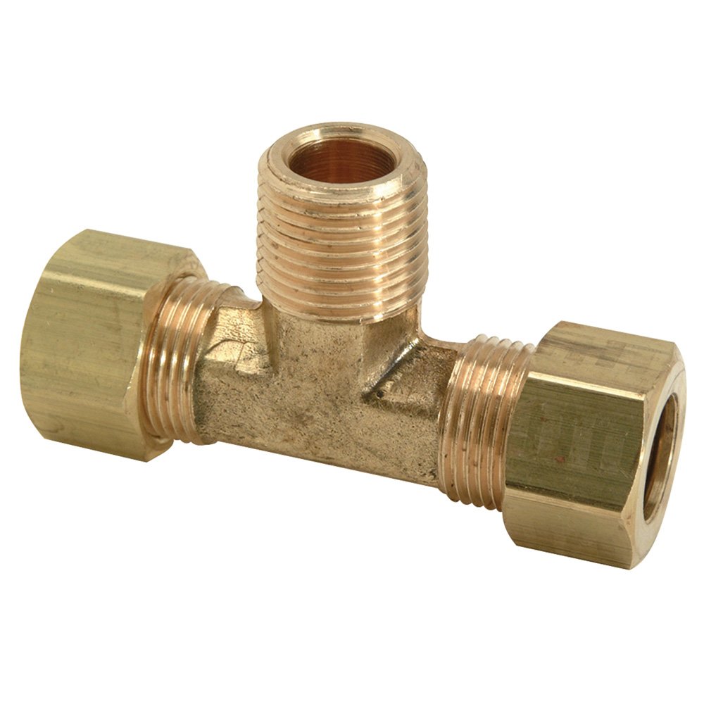 Raccordement Brasscraft 1/4" en laiton brut pour plomberie maison
