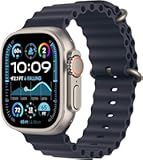 Apple Watch Ultra 2 &lbrack;GPS &plus; Cellular&comma; 49mm&rsqb; - Titanium Case with Blue Ocean Band&comma; One Size &lpar;Renewed&rpar;