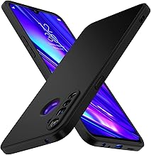 ivoler Silicone Case for Realme 5 Pro with Camera Protection, Ultra Thin Soft Shockproof Protective Case Flexible TPU Matte Black Mobile Phone Case Scratch-Resistant Case Cover