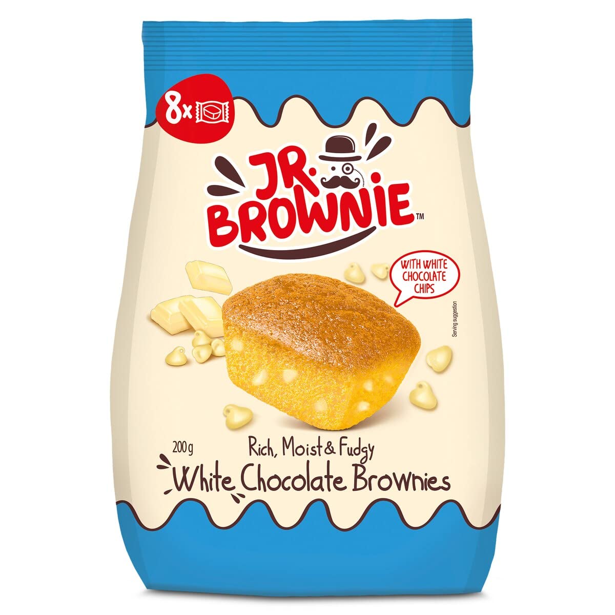 Chocolate Blanco Bolsa Jr Brownies 200g