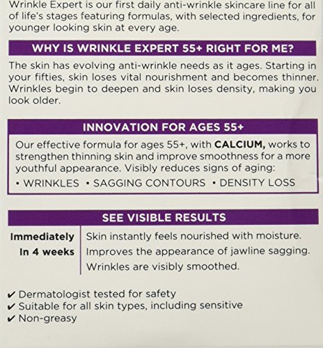 LOreal-Paris-Skincare-Wrinkle-Expert-55-Anti-Aging-Face-Moisturizer-with-Calcium-Non-Greasy-Suitable-for-Sensitive-Skin-17-fl-oz L'Oreal Paris Wrinkle Expert 55+ Anti-Aging Face Moisturizer with Calcium, Non-Greasy, Suitable for Sensitive Skin 1.7 fl. oz