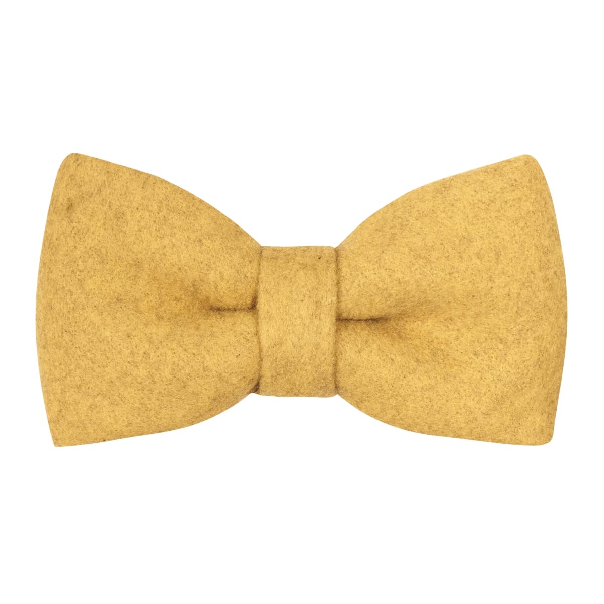 King & Priory Mustard Yellow Donegal Tweed Pre-Tied Bow Tie