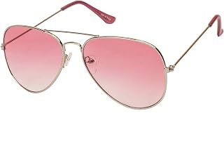 ARZONAI Classic Aviator Shape Silver-Red UV Protection Sunglasses For Men & Women [MA-008-S17 ] Price In India