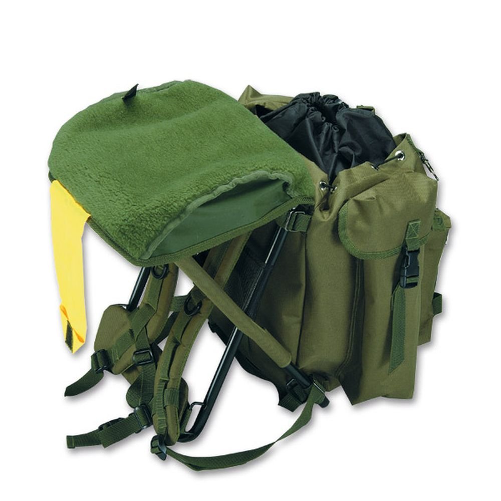 Akah Rucksack mit integriertem Stuhl für Treibjagd, Angeln, Wandern, Outdoor