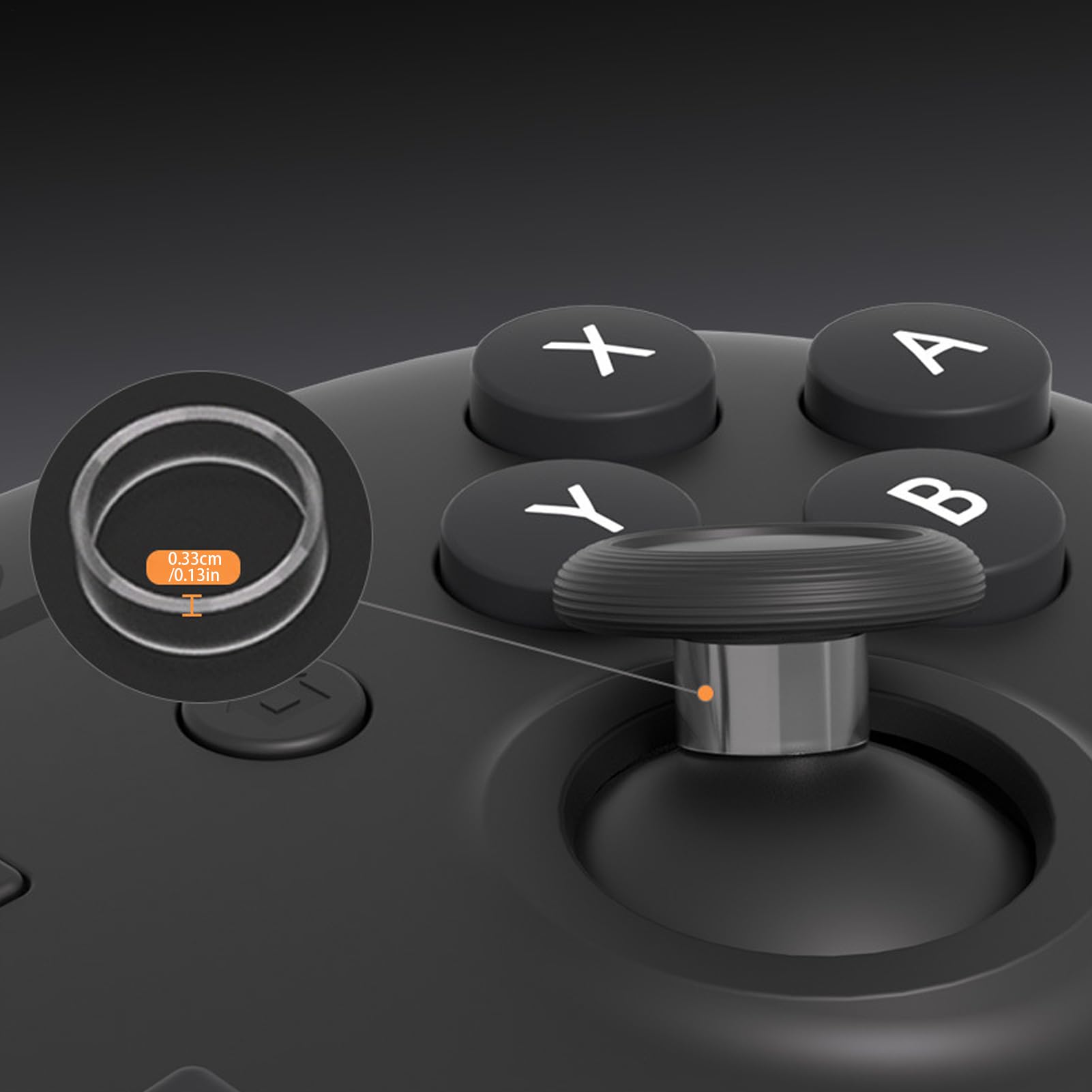 Pierścień ochronny na joystick, przezroczyste, odporne na zużycie, bezpieczne gumowe pierścienie ochronne do kontrolerów gamepada, entuzjastów, rodziny, przyjaciół