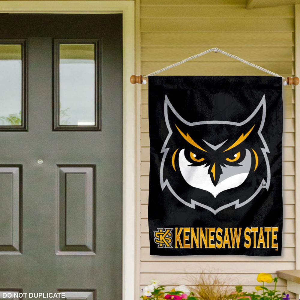 Kennesaw State University Gartenflagge – Doppelseitiges Banner Mit Eulen-Design Aus 100% Polyester (Design A)