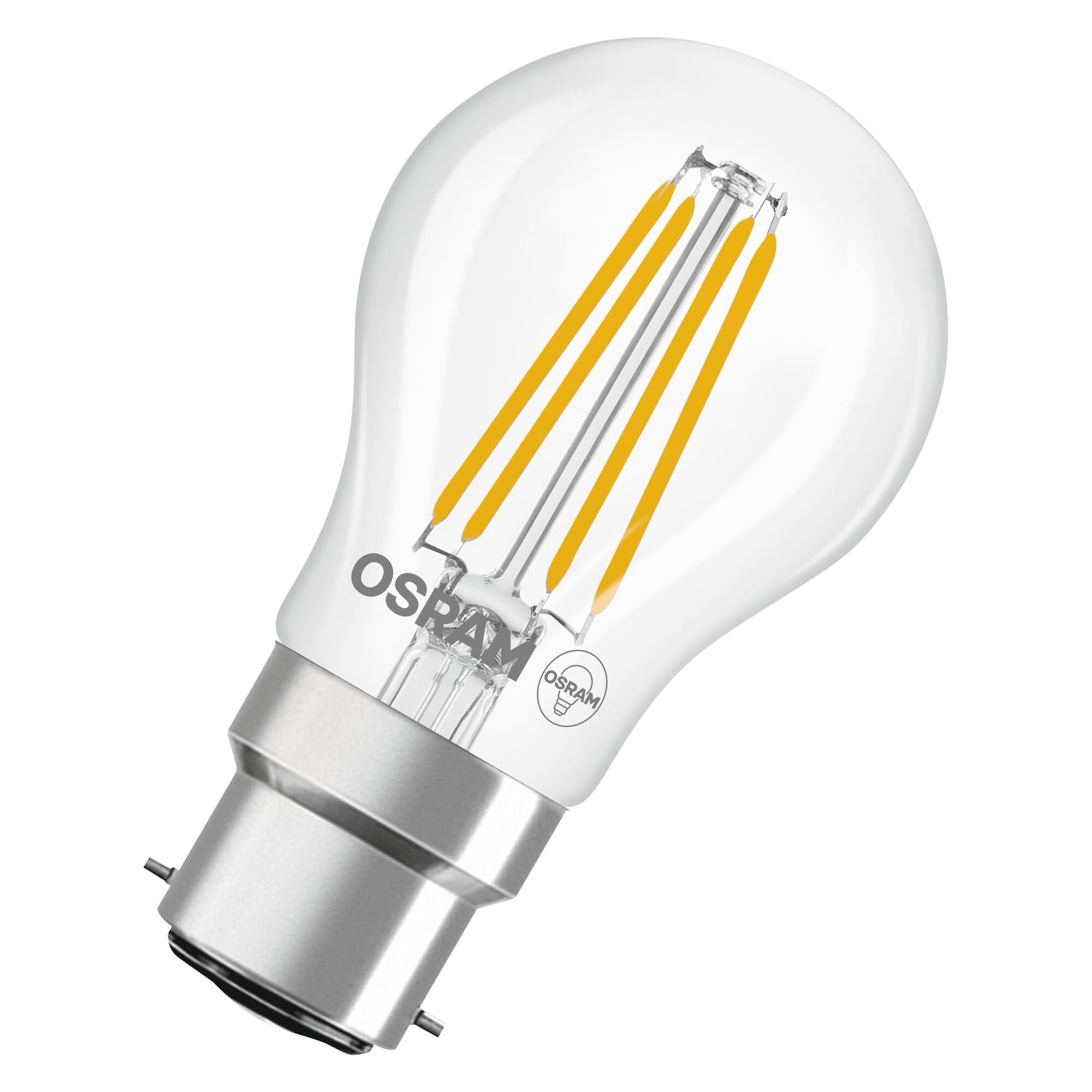 Osram LED Retrofit CLASSIC P in P-Form, LED-Lampe, Glas, klar, 3,4 W, 470 lm, 2700 K, CRI 80