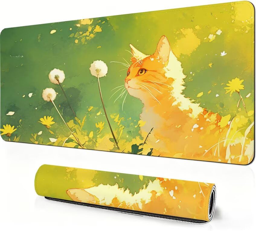 Abstrakcyjna podkładka pod mysz XXL 1200 x 600 x 3mm, duża podkładka pod mysz dla zwierząt do gier, przyszyte krawędzie, antypoślizgowa gumowa podkładka pod mysz, do biura i gier, prezenty dla