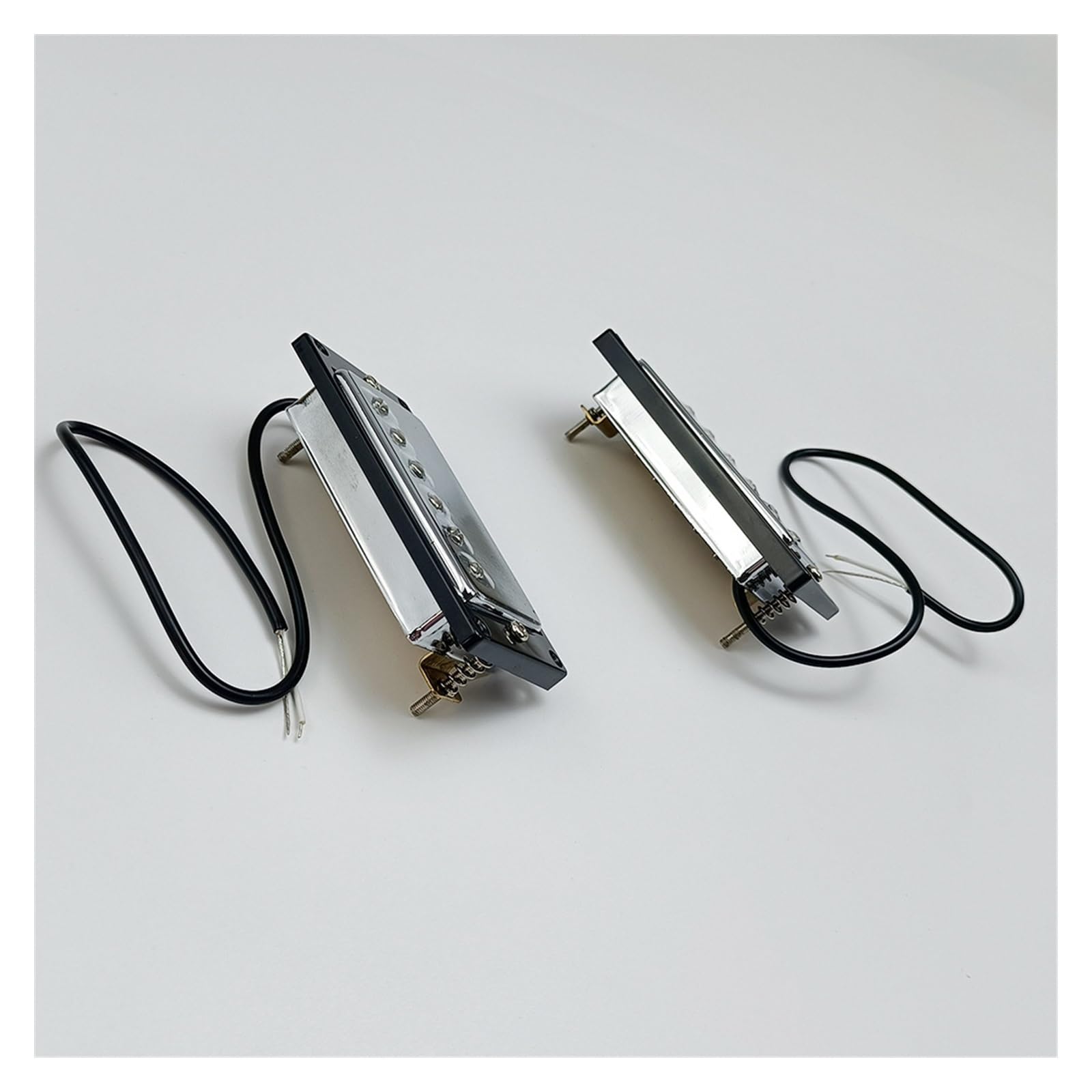 gitary elektrycznej Części Odbiór Gitara Elektryczna Do Przetwornika LP Humbucker 6 Kolumn Magnetycznych (Color : Silver 50/52 set)