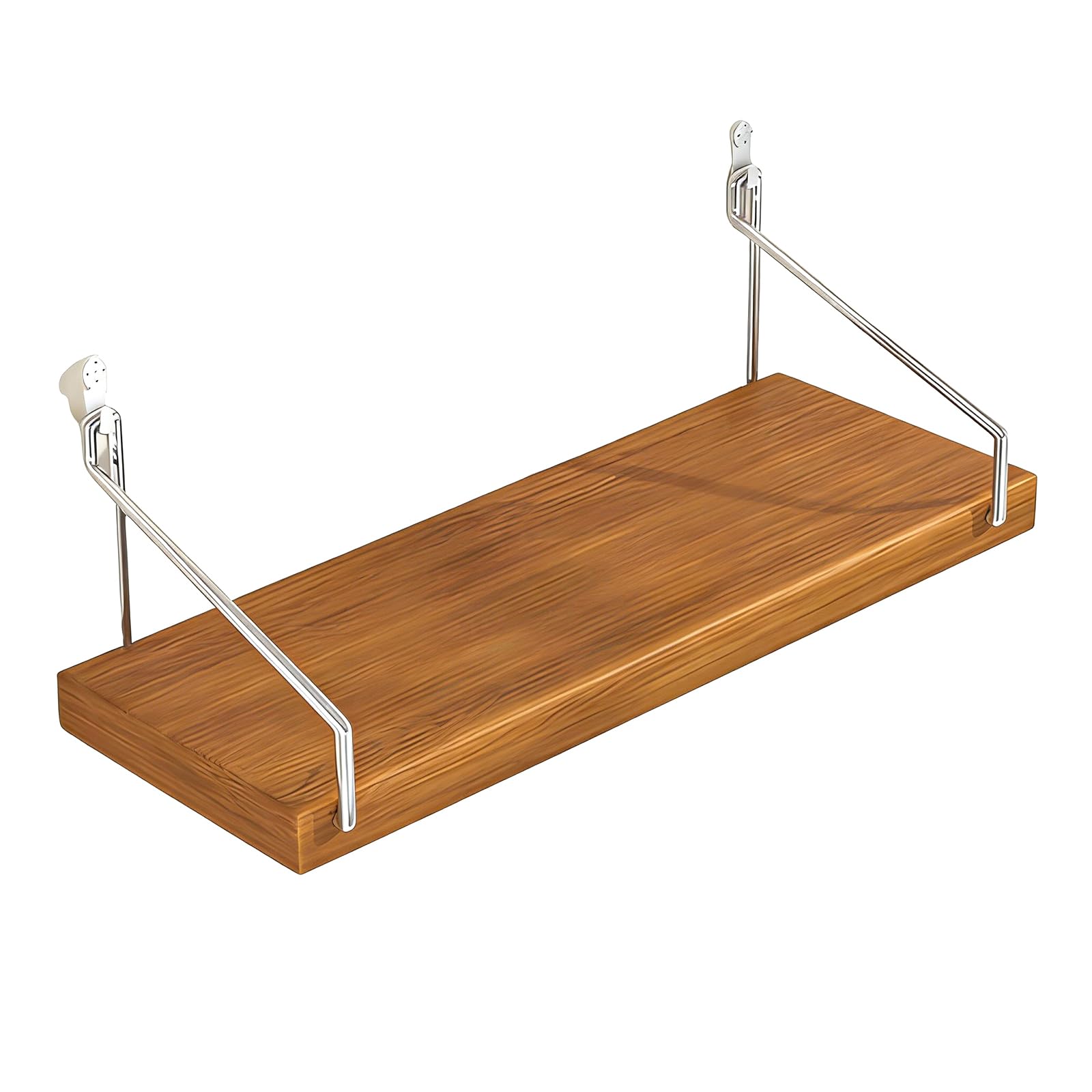 carotoe Wooden Wall Mounted Projector Stand Featuring Seamless Hook Design for Home Organization and Space Saving Bathroom Wooden Shelf