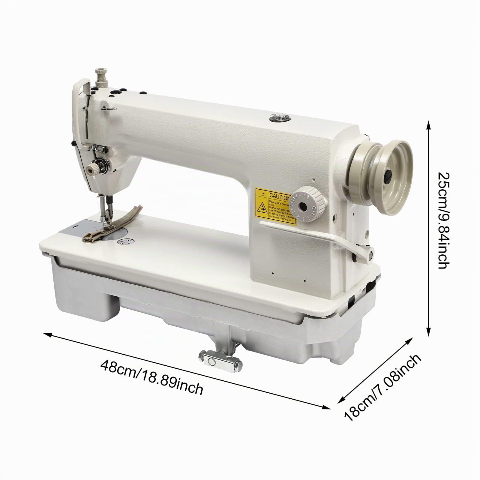 Industrienähmaschine Nähmaschine Automatische Lockstitch Maschine Dicke Material Leder Nähmaschine für Nähen und Reparieren von Taschen, Puppen Weiß