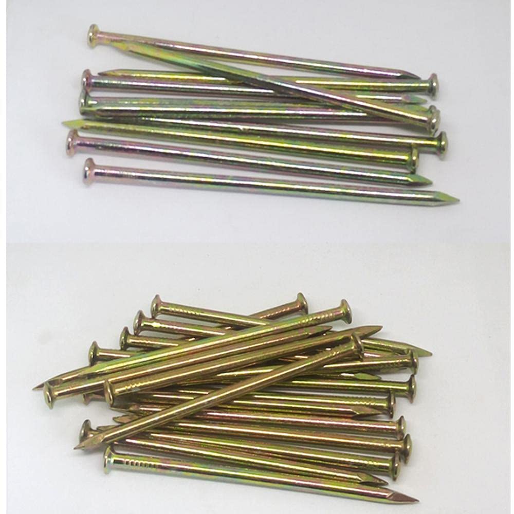 Clavos de acero inoxidable para herrajes, Clavos for madera, clavos for pared, finos for cemento y hormigón, puntas largas de alta resistencia - 50 mm (2 pulgadas) * 42 unidades(0.6 Inch 16mm*400pcs)