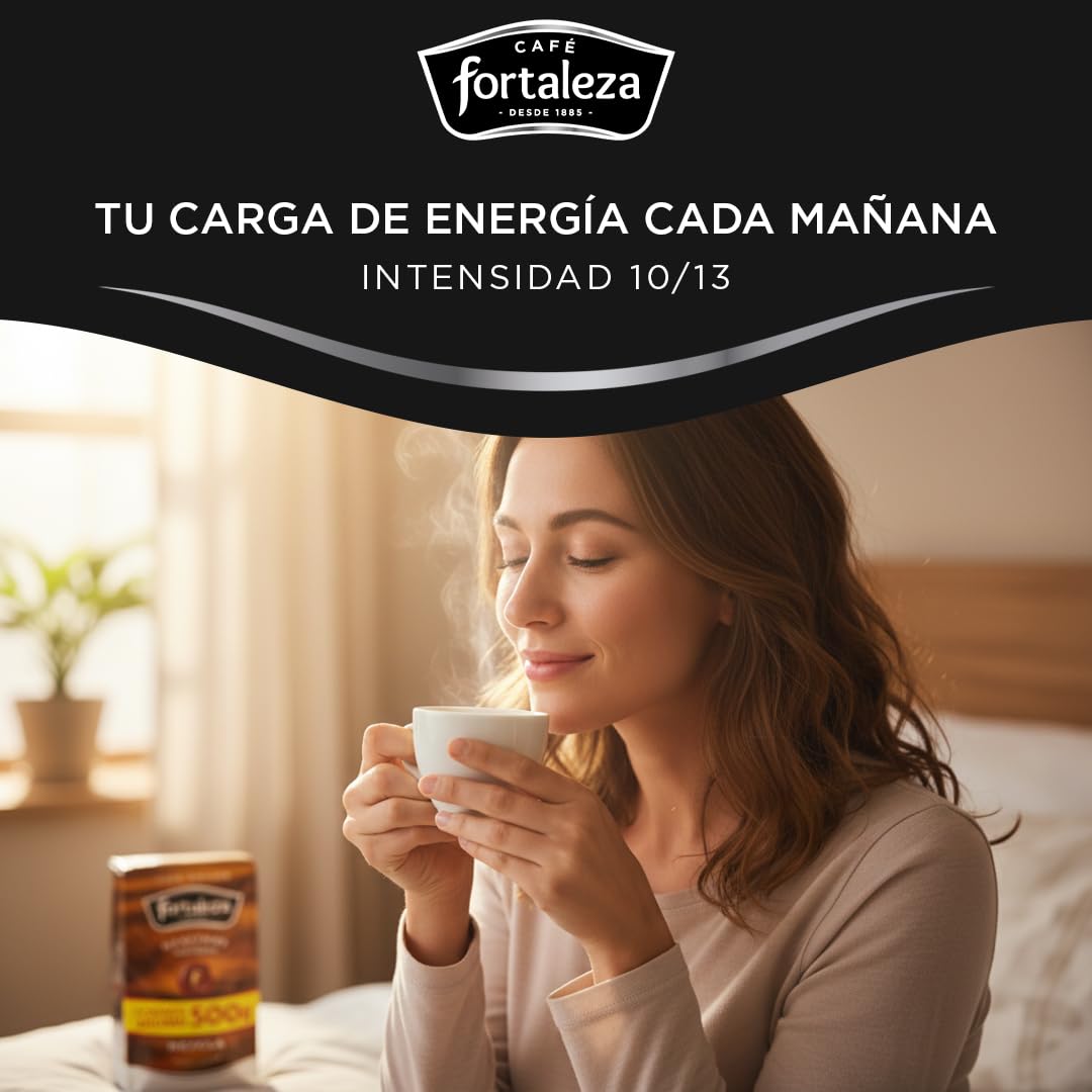 CAFÉ FORTALEZA Café Molido Mezcla - 6 Paquetes 500g (Total 3KG)