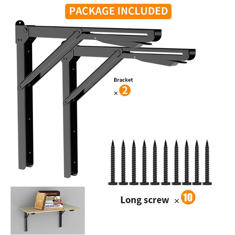 Buy TORACK Folding Shelf Brackets Heavy Duty, 24inch Stainless Steel