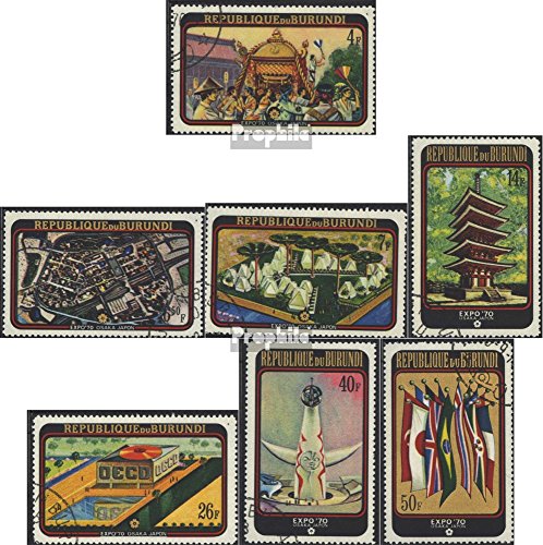 Prophila Collection Burundi 576A-582A (Completa Edizione) 1970 World's Fair World's Fair ´70,Osaka (Francobolli per i Collezionisti)
