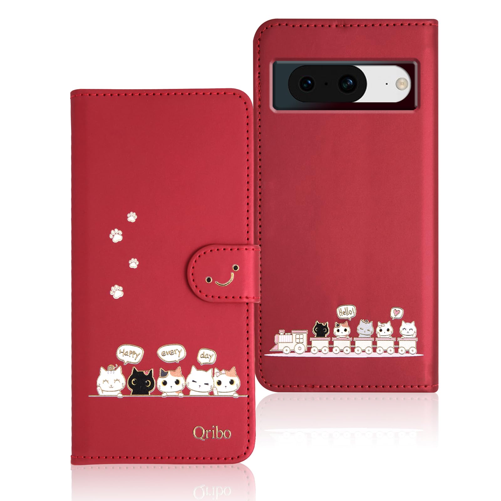 Amazon.co.jp: Qribo 適用の Google Pixel 8a ケース 手帳型 Pixel8a