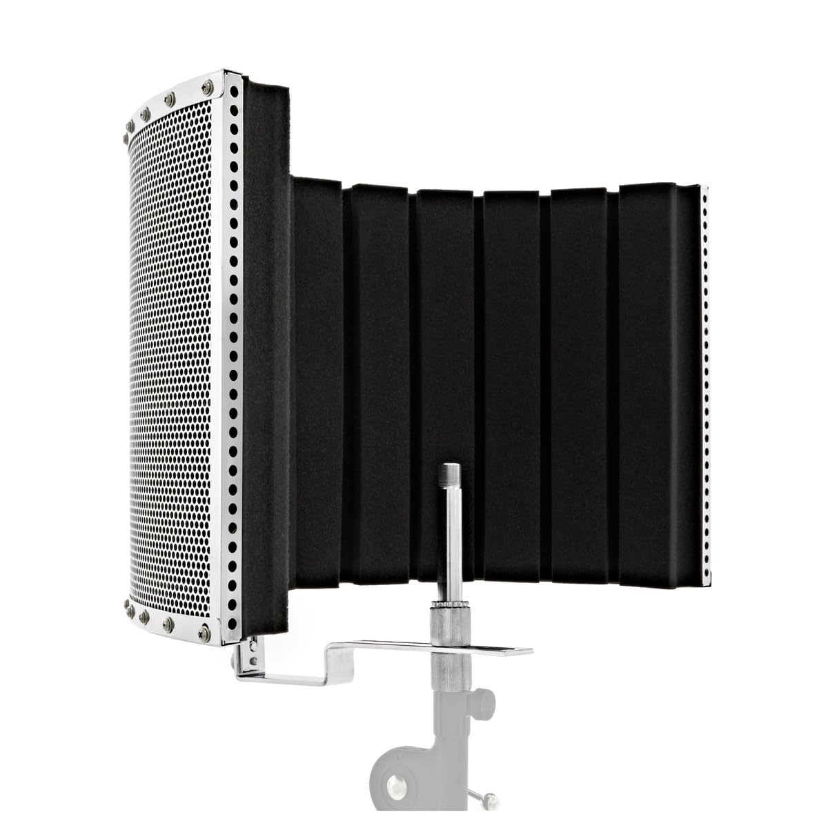 Filtro de Reflexión de Micrófono, Gear4music | Diseño Ligero para Usar en Cualquier Lugar, Elimina Ecos y Reflejos, Adecuado para Cualquier Micrófono