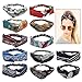 Produktbild 12 Pack Frauen Haarbänder Stirnbänder Headwraps, elastische Printed Head Wrap Stretchy Turban Haarschmuck für Frauen und Mädchen