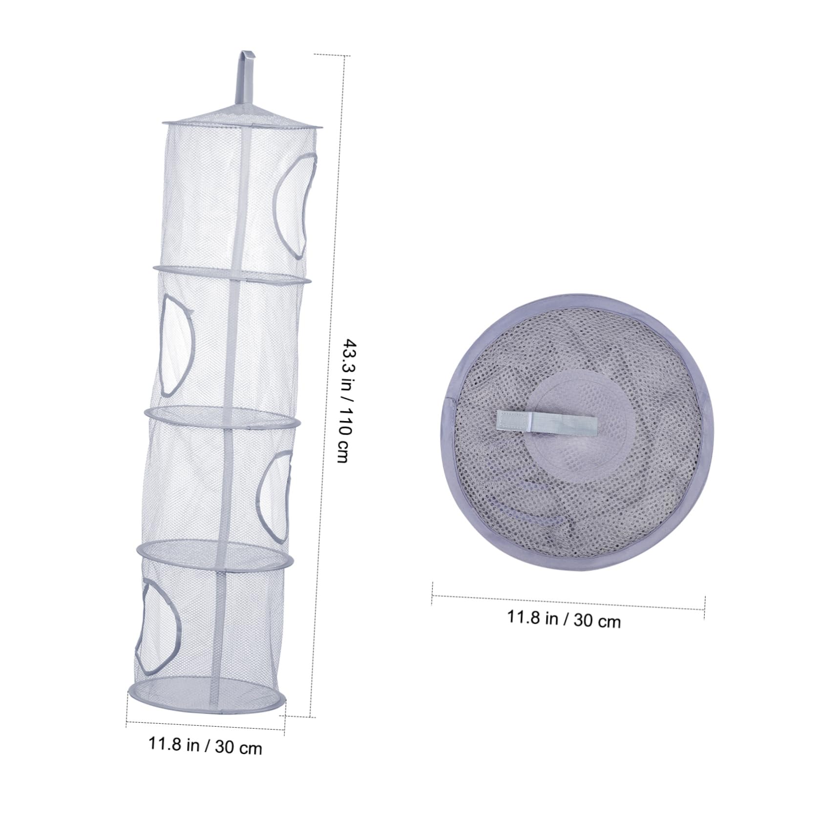 OUNONA 3 Pack Hanging Drying Net Mesh Storage Basket Socks Drying Underwear Hanger Plush Toy Organizer