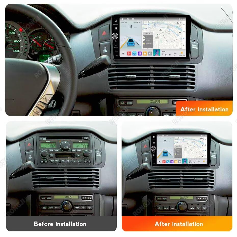 Car Stereo for Honda Pilot 2003-2005 Radio Upgrade Head Unit with Knob 8-Core 2+32GB 9