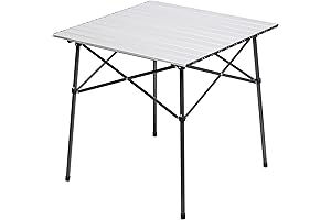 PORTAL Lightweight Aluminum Rolling Folding Table