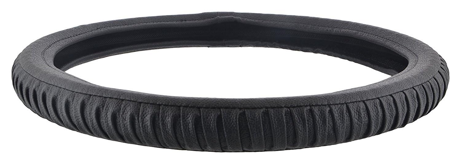 Drive Bulls Car Steering Wheel Cover – Anti-Slip, Sweatproof, Leather Finish, Universal Fit, Black for Maru ti Suzki Celerio-image-18