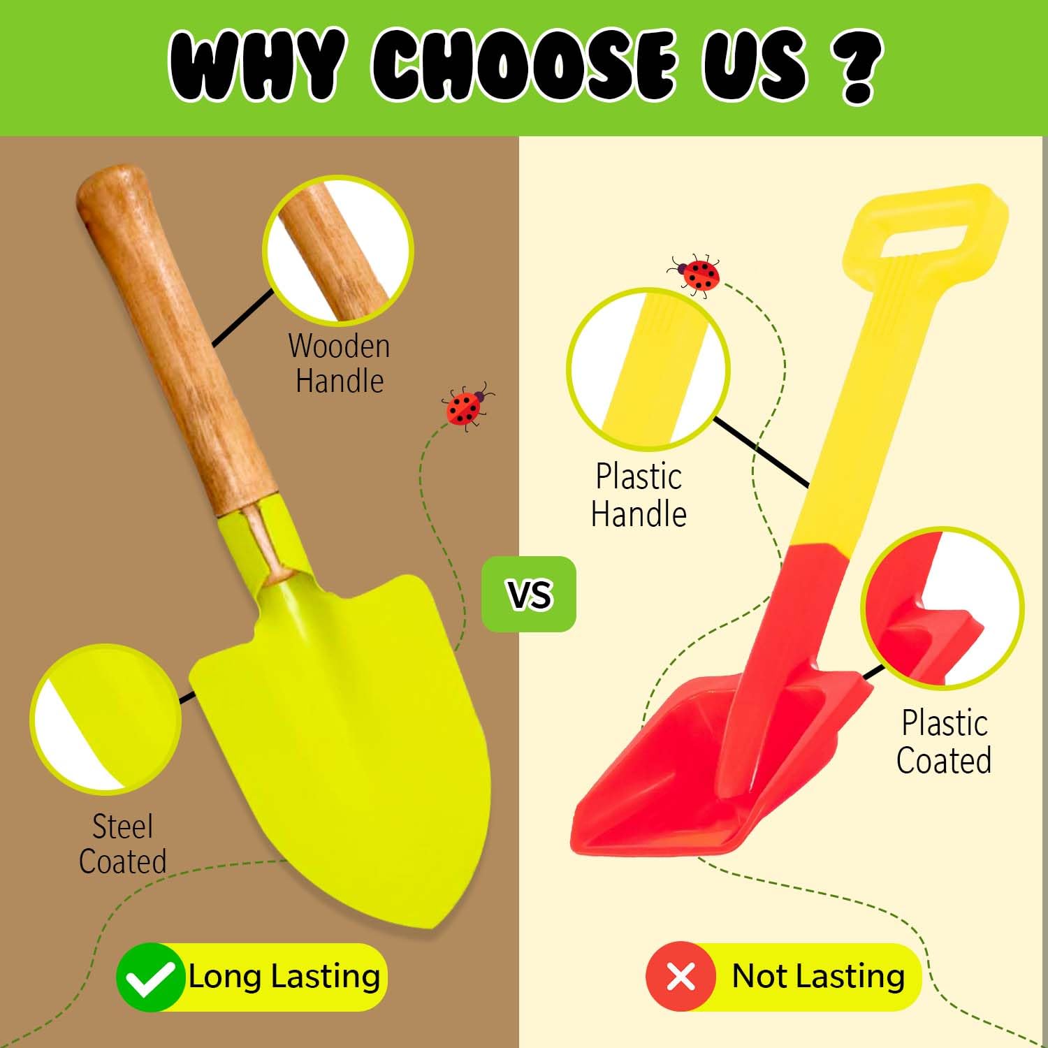 Kids Gardening Set | Kids Gardening Tools | 15 Pcs Toddler Gardening Set with Rake, Shovel, and Small Watering Can for Kids | Gardening Kit with Seeds | Educational Outside Toys for Kids - Image 7