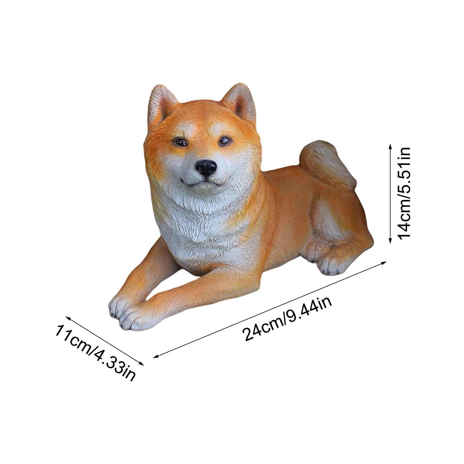 Generisch Statuette di cane in miniatura, scultura di animali ornamentali