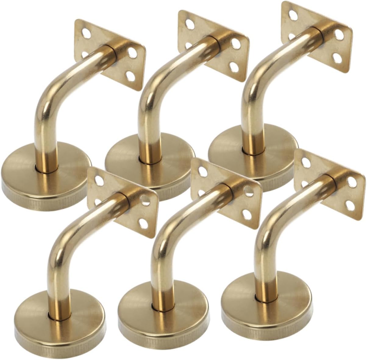 Heavy Duty Stairway Railing Bracket Handrail Support for Stairs Chrome Finish Easy Install