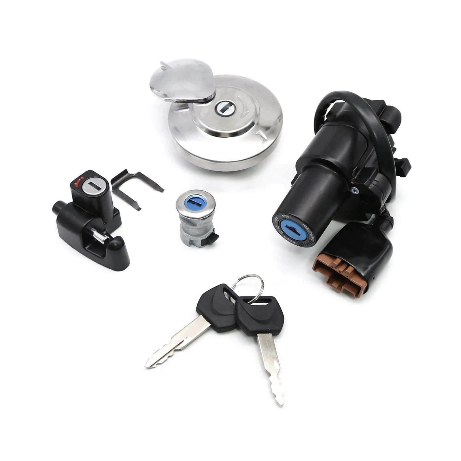 Clé Verrouillage Siège du Bouchon Carburant Interrupteur D'allumage Moto pour Ho&NDA CRF250L 250LA CRF 250 L Le 2013 2014 2015 2016 2017 2018-2020 Bouchon réservoir Carburant Moto
