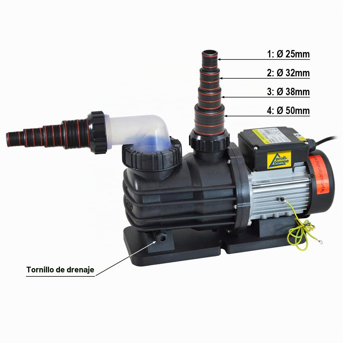 POOL-STAR-550W - Bomba de filtro para piscina, ahorro de energía, fiable y eficaz, fácil limpieza del filtro
