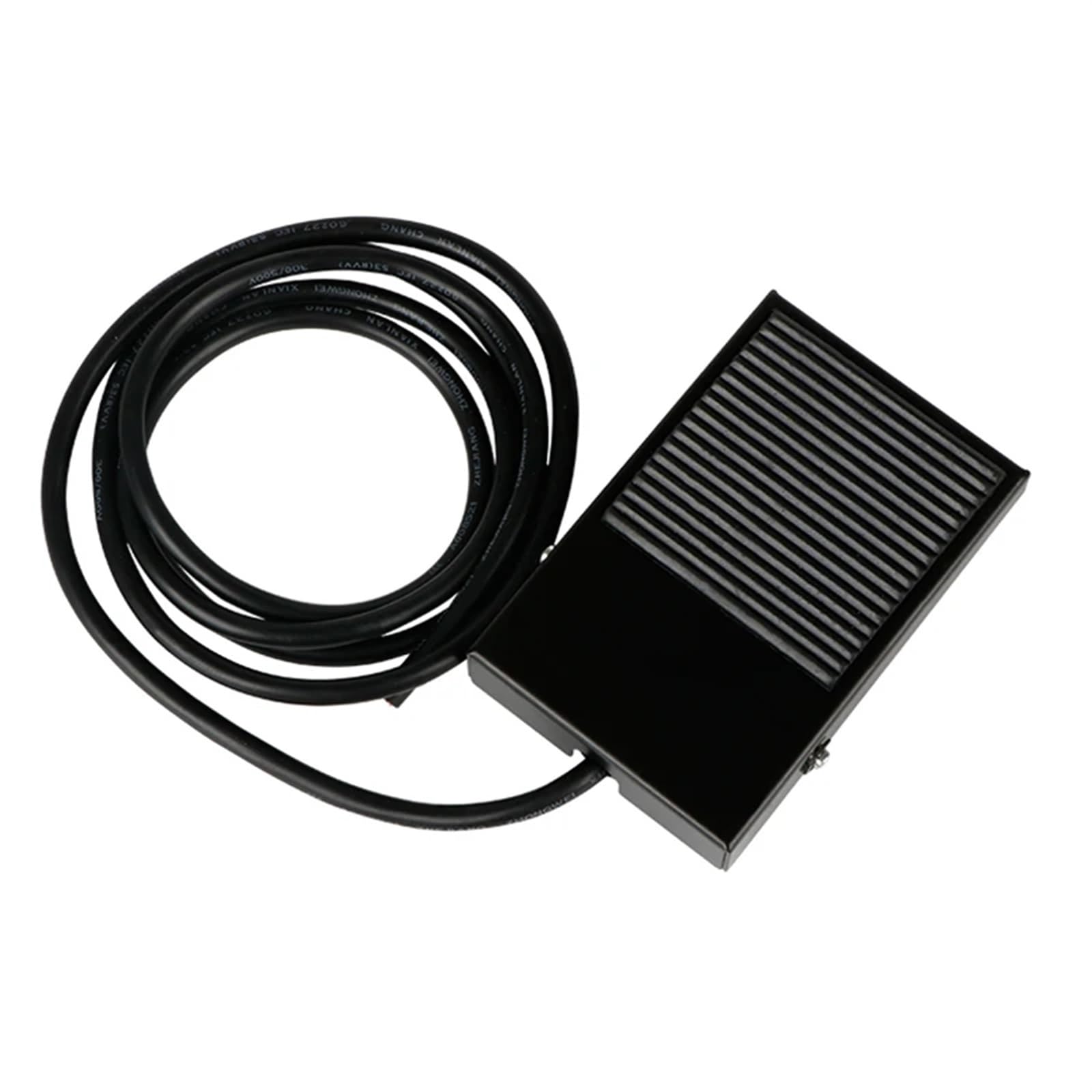 Interruttore a pedale TFS-1 AC 220V 10A 1NO 1NC SPDT Nero Superficie in gomma antiscivolo Interruttore momentaneo(10CM Wire)