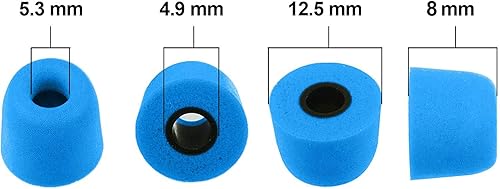 Miniatura 10 de Xcessor FX4.9 (SML) 3 pares de auriculares de espuma viscoelástica en el oído tamaño SML - Puntas de repuesto para todos los auriculares