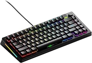 Glorious Gaming - GMMK 3 PRO: Custom Mechanical Keyboard, 75% Tenkeyless Keyboard, Modular Aluminum Body & Gasket System, Hotswappable MX Switches, Sound Dampening Foam, Custom Keycaps, ANSI (Black)
