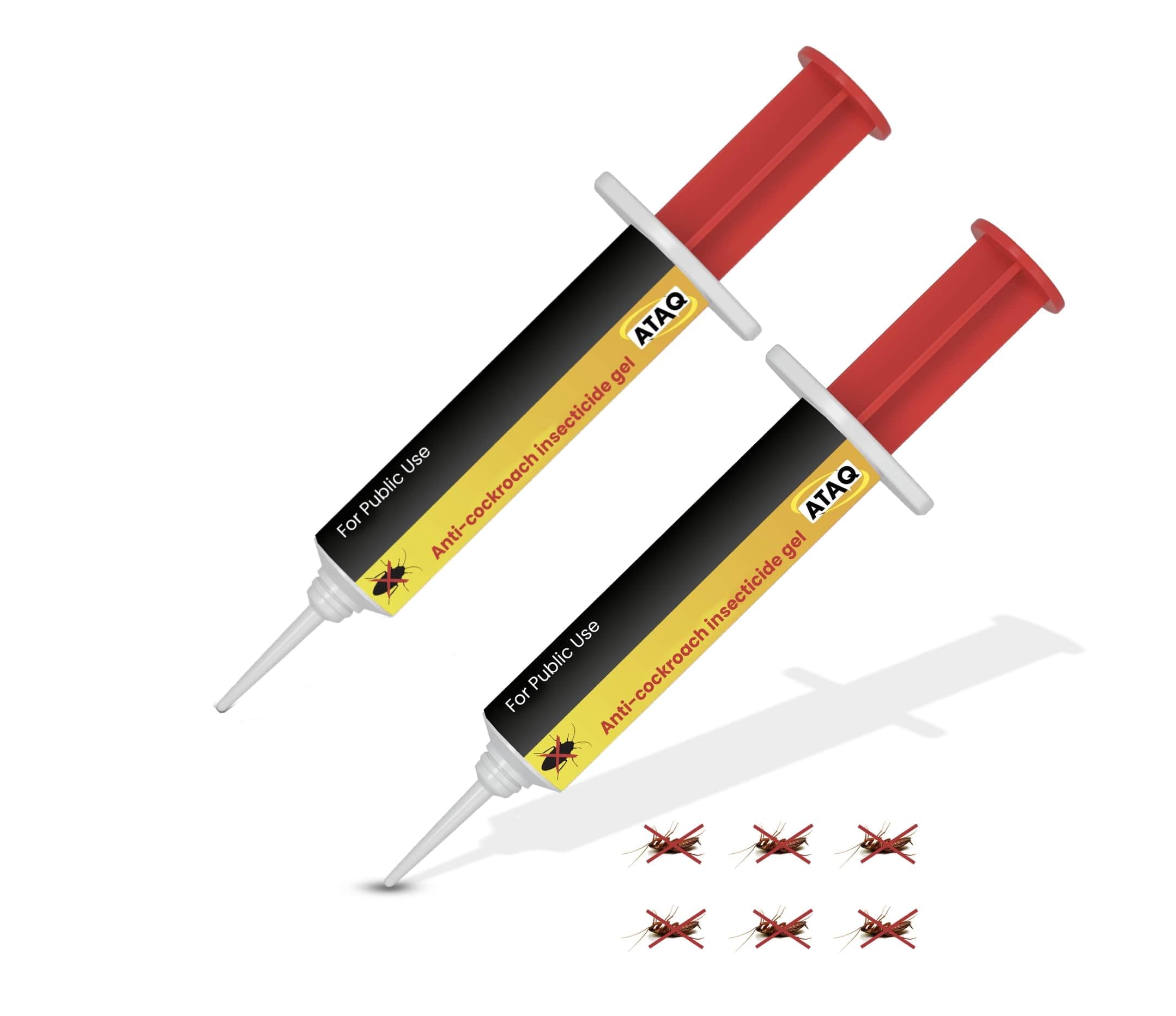 ATAQ - Cebo Profesional Potente Anticucarachas Gel 10g - Cucarachas - Insecticida - Erradicador Eficaz - Elimina Cucarachas Rápidamente - Fórmula Profesional - Resultados Rápidos