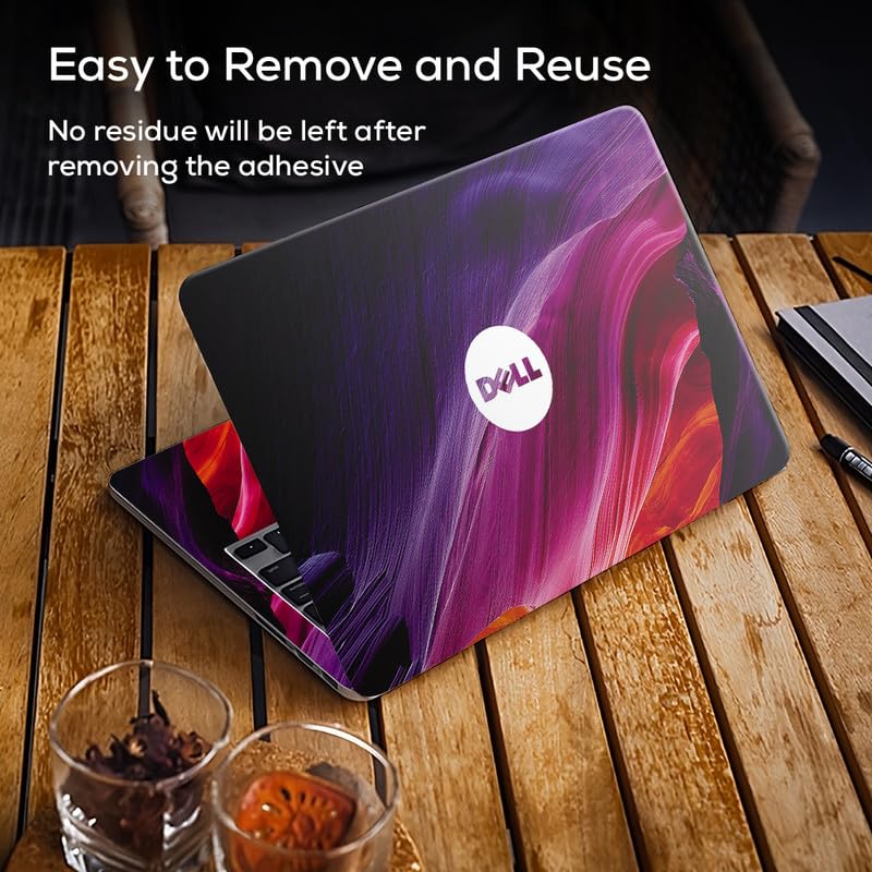 Image of Galaxsia DSGN 787 Full Body Laptop Skin Bubble-Free| Laminated & Removable | HD Quality Sticker for Laptops Upto 15.6 Inches Compatible with DELL