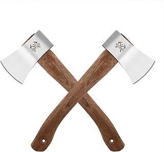 Throwing Axe, 2Pack 14.5" Throwing Hatchet with High Carbon Steel & Wooden Handle, Great for Axe Throwiing Game, Competition and Recreation, Gift for Men