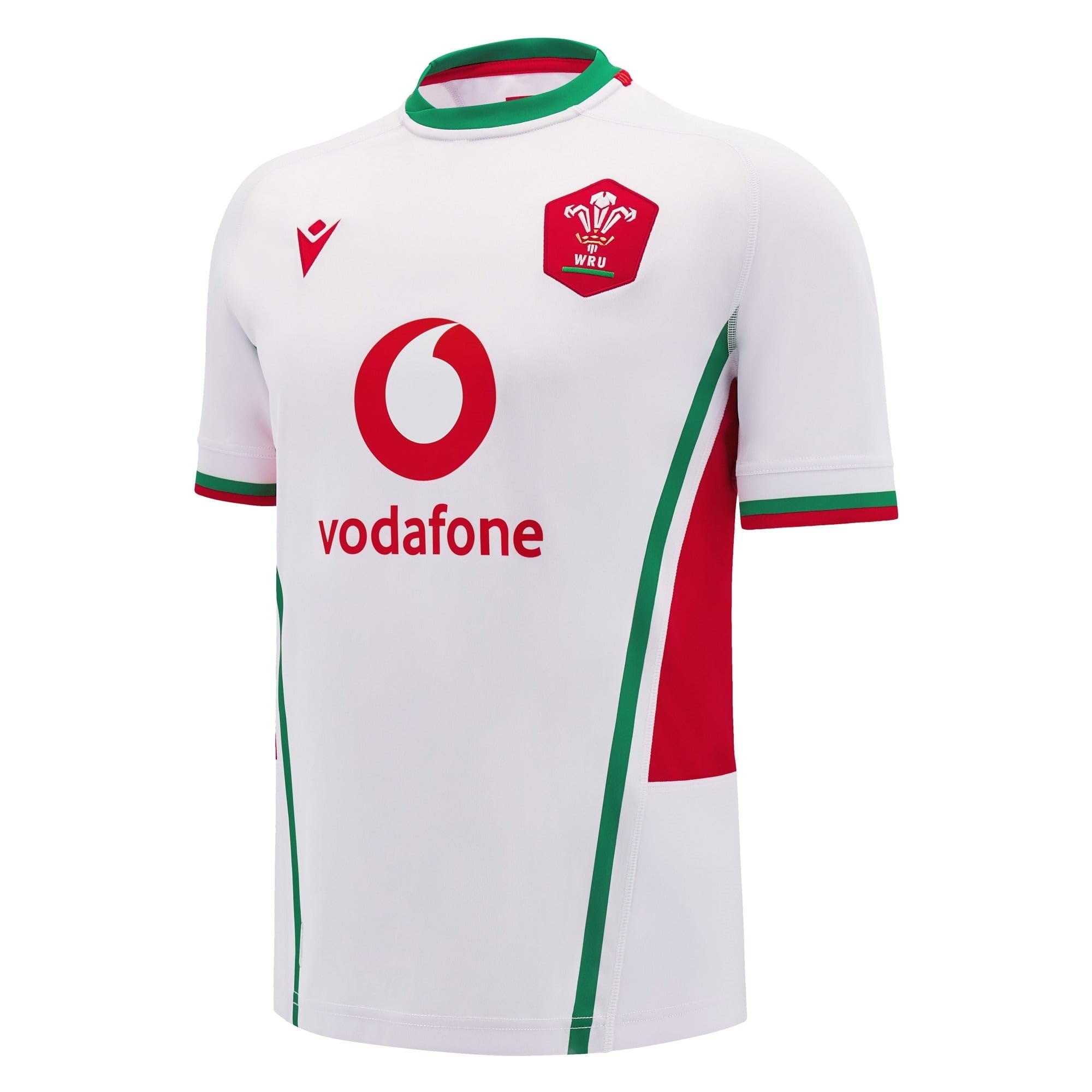 Macron Wales 24 25 Away Ss Replica Shirt White
