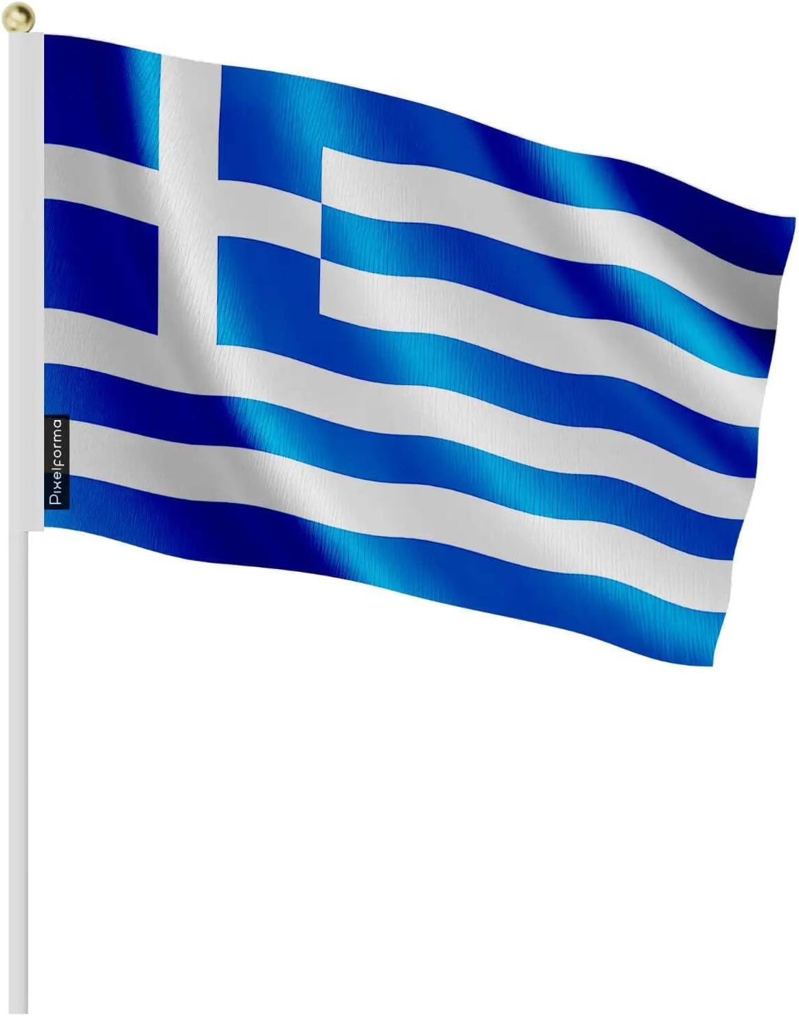Mini Greece Flag Packs in Various Sizes 14 x 21 cm 50 Pieces