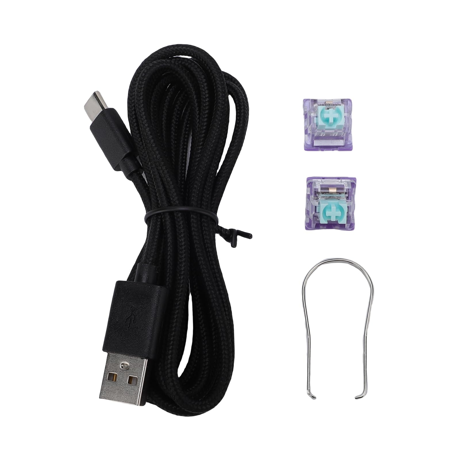 Pavé Numérique Mécanique, Clavier Numérique USB Filaire avec Rétroéclairage RVB, 12 Touches Programmables et Molette de Joystick, pour Ordinateur Portable, Jeu et Travail de Bureau (Purple)